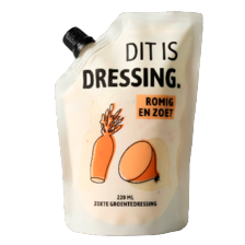 Dit is zoete dressing